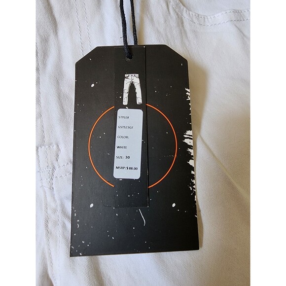 Genes Shop White Mens Shorts NEW Size 30 Slim MSRP $88 - Picture 4 of 6